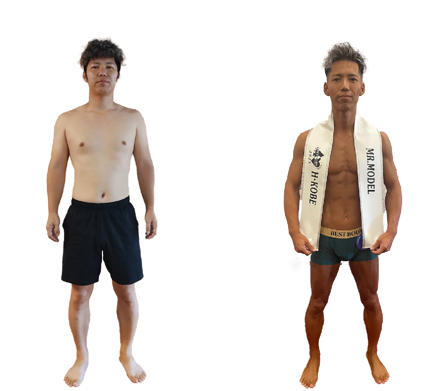 34歳男性の3か月間の変化